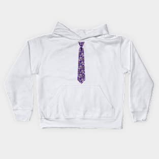 Purple Paisley Tie Kids Hoodie